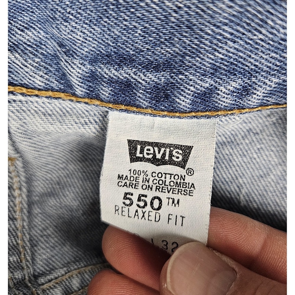 Levi's 550 Relaxed Fit Jeans Men's 36x32 Medium Wash Denim 90s Vintage - Picture 6 of 7
